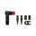 Cap pompă (chuck) Lezyne ABS Pro Clik™ Chuck with Schwalbe Clik Valve® Cores - negru