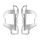 Suport bidon Lezyne Flow Cage SL - Pair - Alb