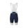 Pantaloni scurți ciclism cu bretele POC Raceday Bibshorts - Turmaline Navy / Hydrogen White