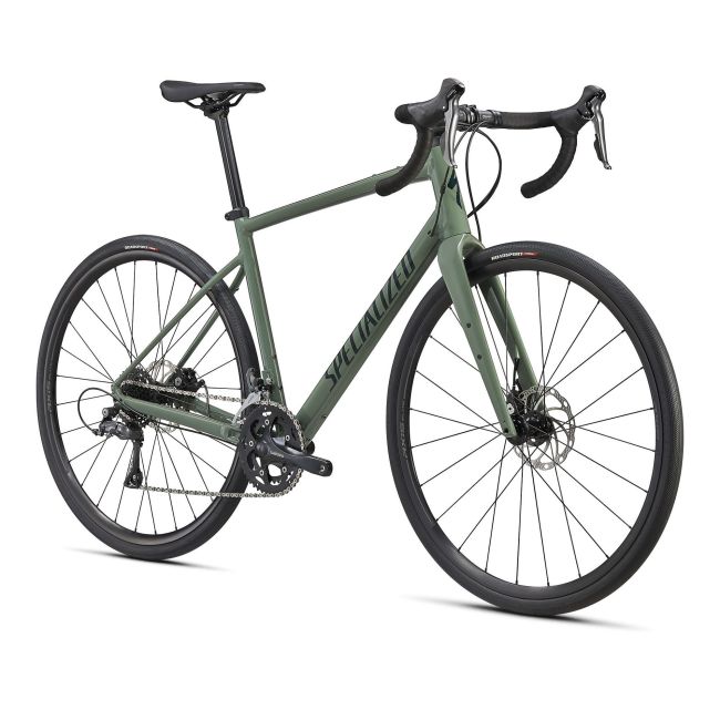 Bicicleta SPECIALIZED Diverge Base E5 - Gloss Sage Green/Forest Green/Chrome 56