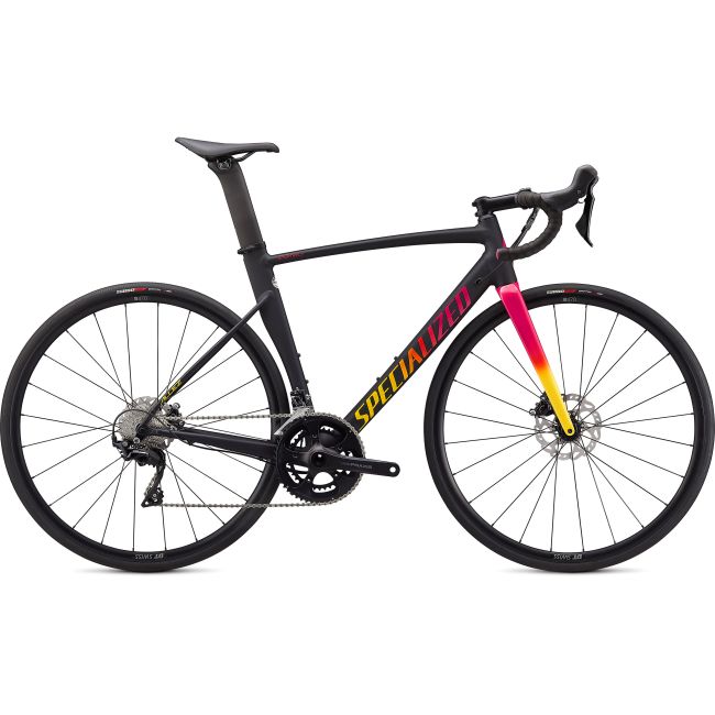 Bicicleta SPECIALIZED Allez Sprint Comp Disc - Satin/Gloss Black/Golden Yellow-Vivid Pink Fade 52