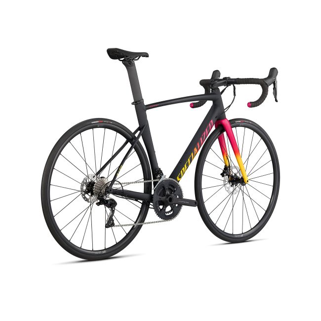Bicicleta SPECIALIZED Allez Sprint Comp Disc - Satin/Gloss Black/Golden Yellow-Vivid Pink Fade 58