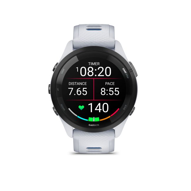 Garmin Forerunner 265 ceas multisport GPS AMOLED 46 mm - alb