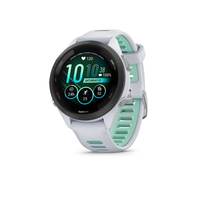 Garmin Forerunner 265s ceas multisport GPS AMOLED 42 mm - alb