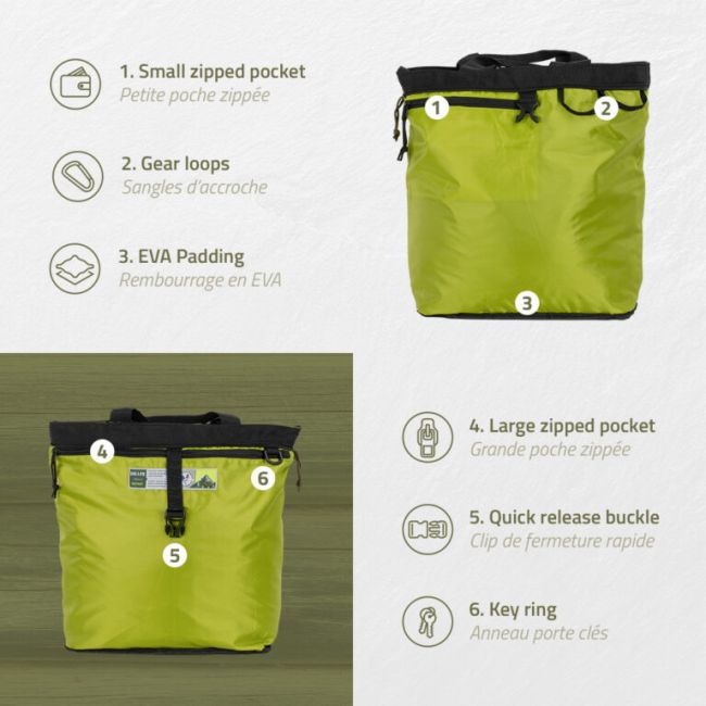 Instinct - geanta multifunctionala Ballistic Tote 35 litri - negru verde army
