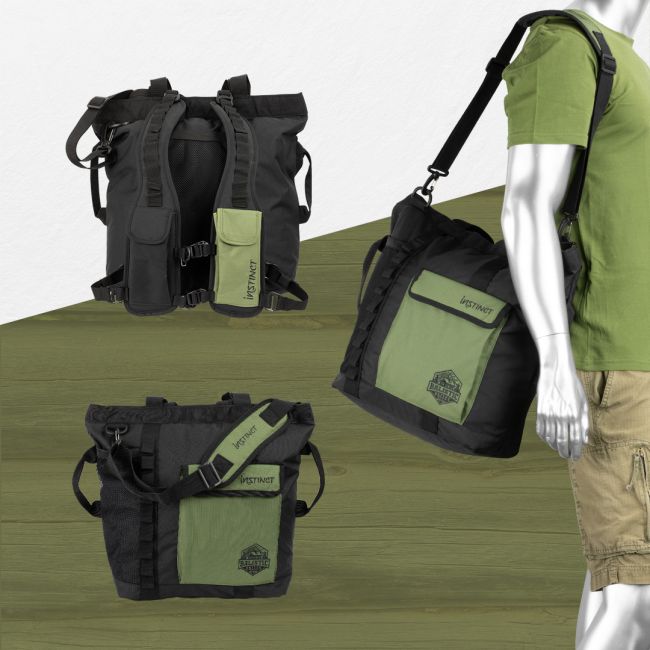 Instinct - geanta multifunctionala Ballistic Tote 35 litri - negru verde army