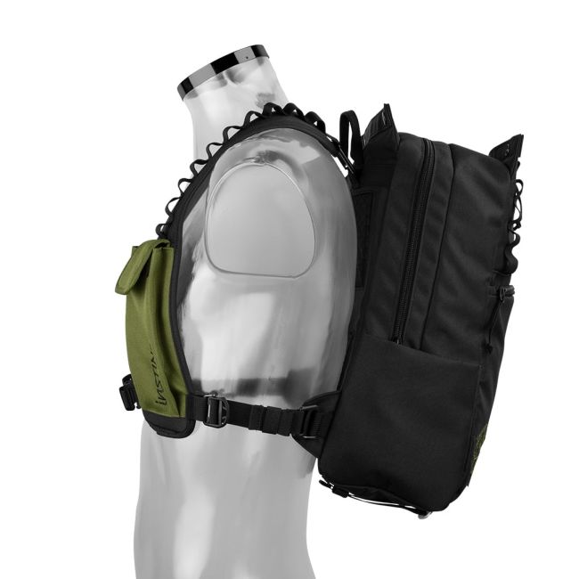 Instinct - rucsac multifunctional Komando 17L + 2x recipiente HydraPack 600ml - negru verde army