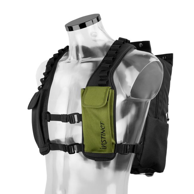 Instinct - rucsac multifunctional Komando 17L + 2x recipiente HydraPack 600ml - negru verde army