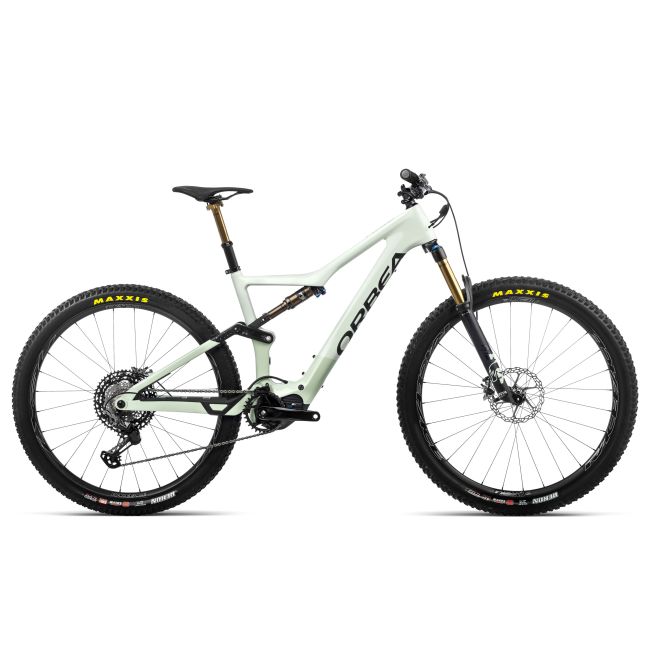 Orbea Rise M-LTD - bicicleta electrica full suspension 29" carbon - alb-verde