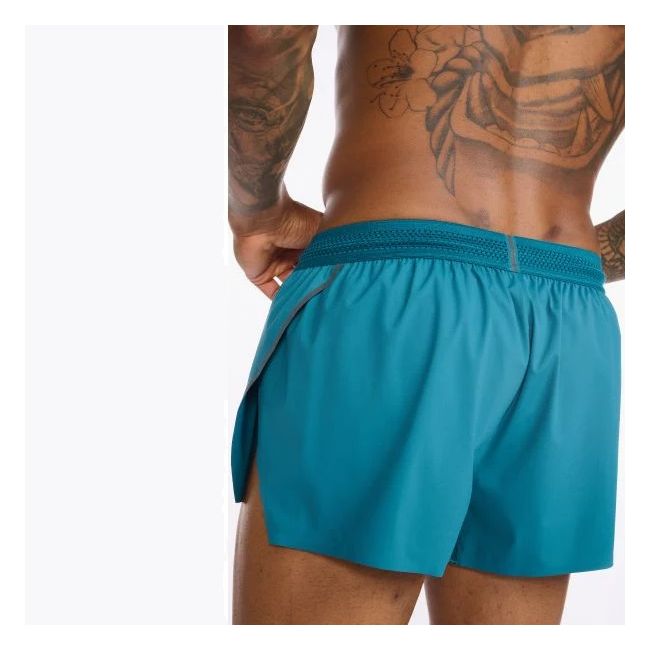2XU - Pantaloni scurti de alergare pentru barbati Light Speed 3" Short - albastru Oceanside Reflectorizant