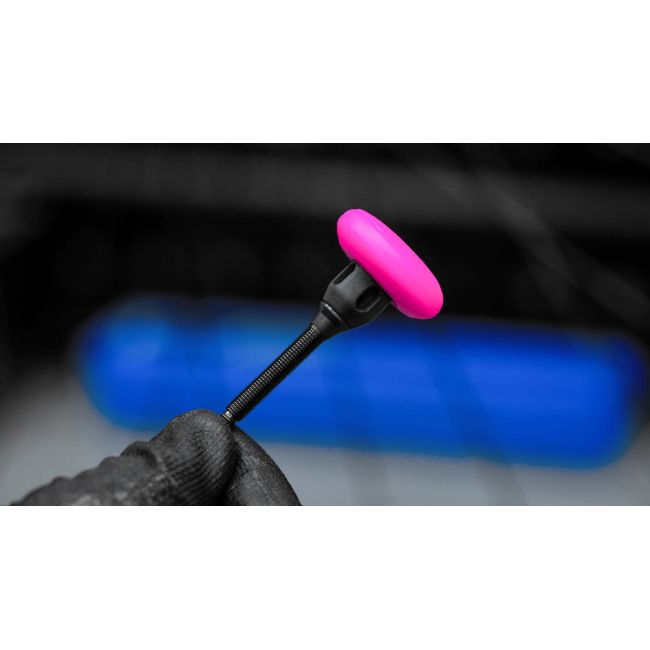 Muc-Off - Valva tubeless 44mm cu suport accesoriu localizare GPS bicicleta Stealth Tubeless Tag Holder