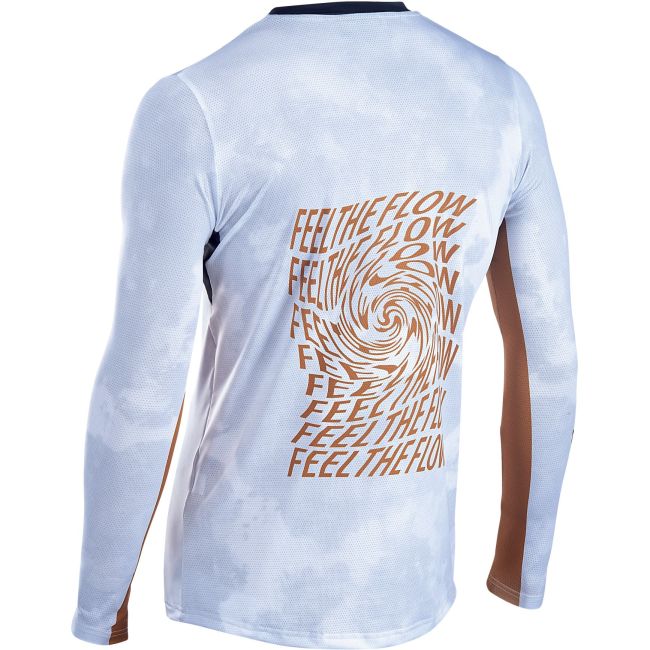 Northwave - bluza ciclism pentru barbati maneca lunga bomb jersey - alb portocaliu auriu