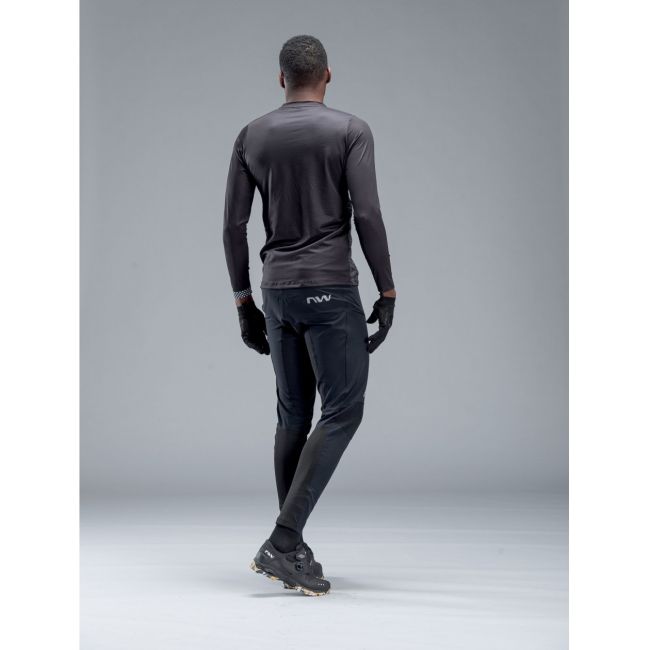 Northwave - bluza ciclism pentru barbati maneca lunga bomb jersey - alb portocaliu auriu