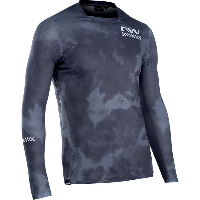 Northwave - bluza ciclism pentru barbati maneca lunga bomb jersey - gri inchis negru