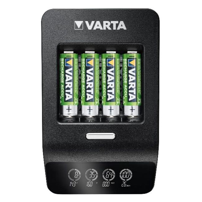 Varta - incarcator acumulatori LCD Ultra Fast Charger+ cu 4 acumulatori AA 2100 mAh inclusi