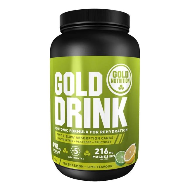 Gold nutrition - bautura hidratare si energizare gold drink, aroma lamaie verde lime - bidon 1kg