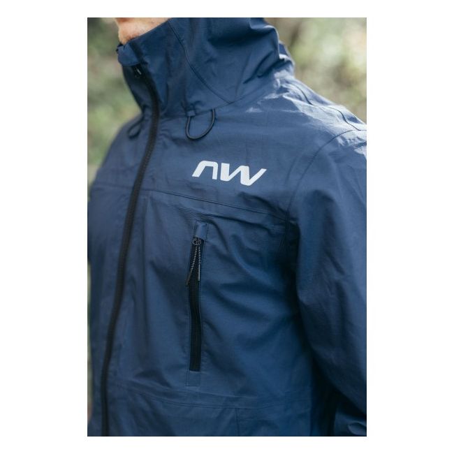 Northwave - jacheta ciclism pentru barbati ploaie si vreme rece No Worry HardShell Jacket - verde inchis padure