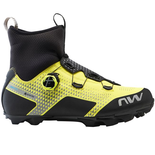 Northwave - pantofi ciclism MTB iarna Celsius XC Arctic GTX - negru galben fluo reflectorizant