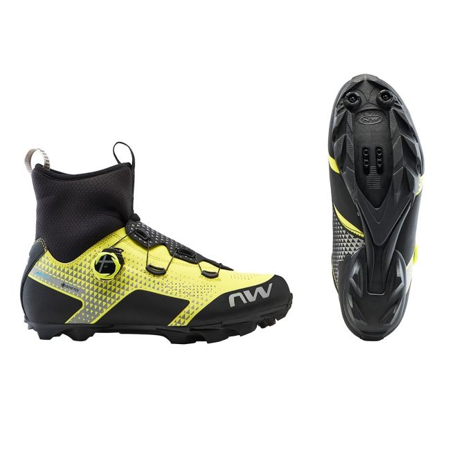 Northwave - pantofi ciclism MTB iarna Celsius XC Arctic GTX - negru galben fluo reflectorizant