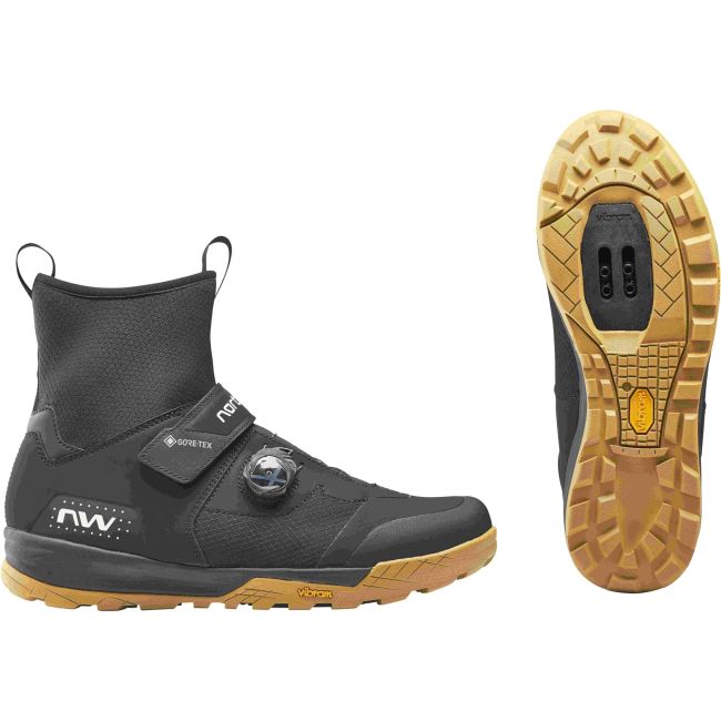 Northwave - pantofi ciclism MTB iarna kingrock plus gtx shoes - negru galben miere