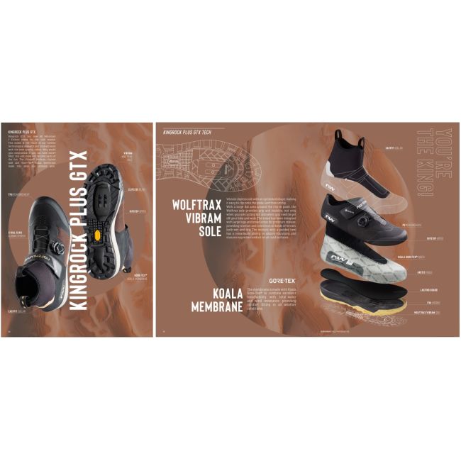 Northwave - pantofi ciclism MTB iarna kingrock plus gtx shoes - negru maro