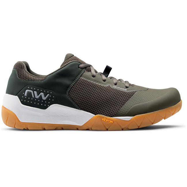 Northwave - pantofi ciclism flat Multicross shoes - verde army alb negru