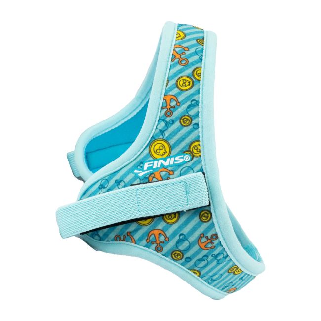 Finis - ochelari inot pentru copii DragonFlys treasure mirror - albastru deschis portocaliu cu lentile oglinda