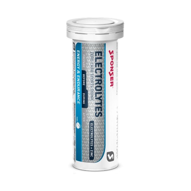 Sponser - supliment alimentar efervescent cu electroliti Electrolytes Tabs, aroma lamaie - 45g