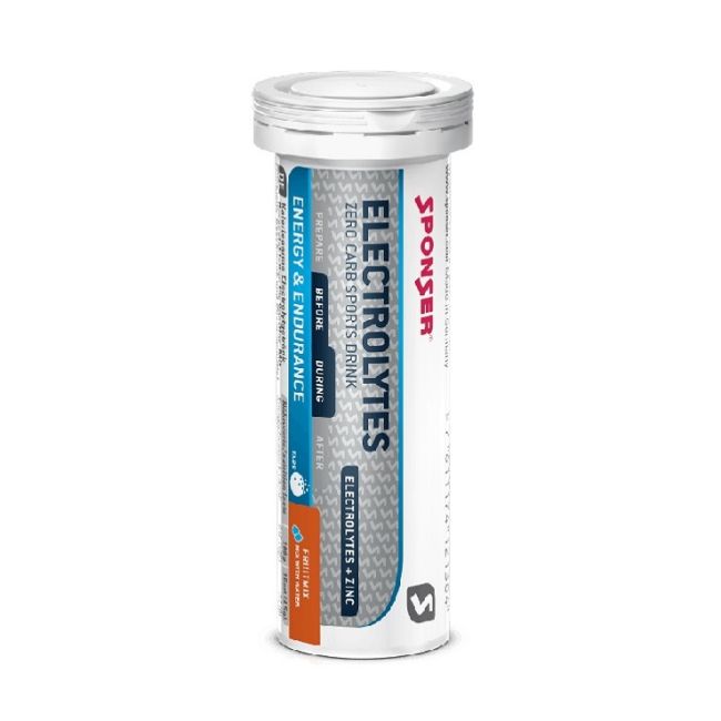 Sponser - supliment alimentar efervescent cu electroliti Electrolytes Tabs, aroma lamaie - 45g