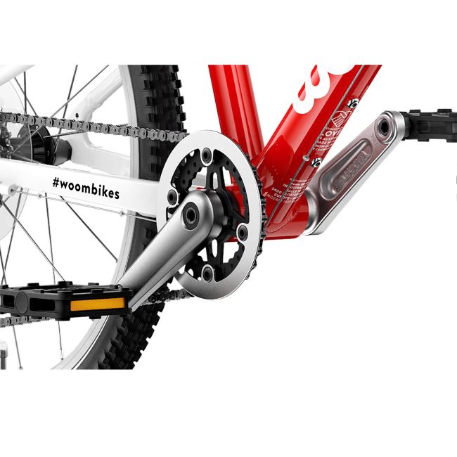 Woom - bicicleta copii 26" Woom 6, varsta recomandata 10-14 ani (140-165cm) - 9,5 kg - gri deschis luna alb