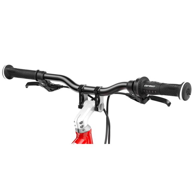 Woom - bicicleta copii 26" Woom 6, varsta recomandata 10-14 ani (140-165cm) - 9,5 kg - gri deschis luna alb