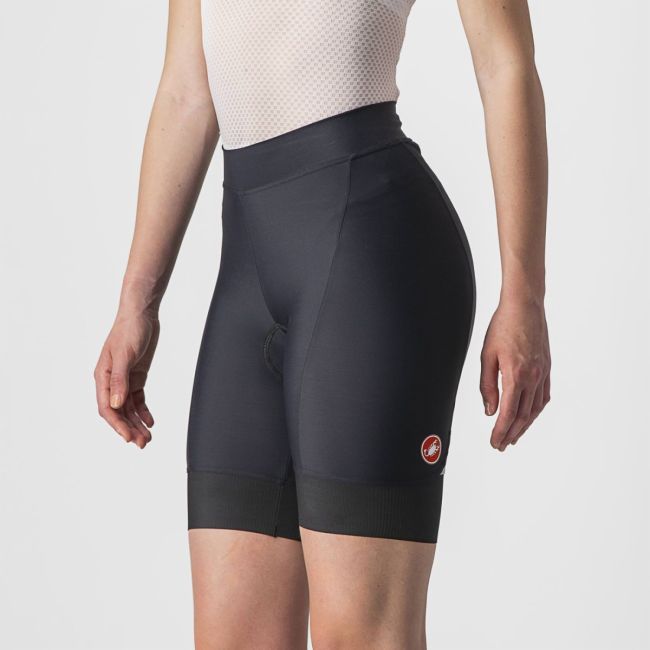Castelli - pantaloni scurti pentru ciclism pentru femei Prima Short - negru albastru deschis gri