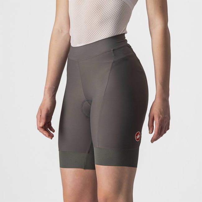 Castelli - pantaloni scurti pentru ciclism pentru femei Prima Short - verde padure gri sulf
