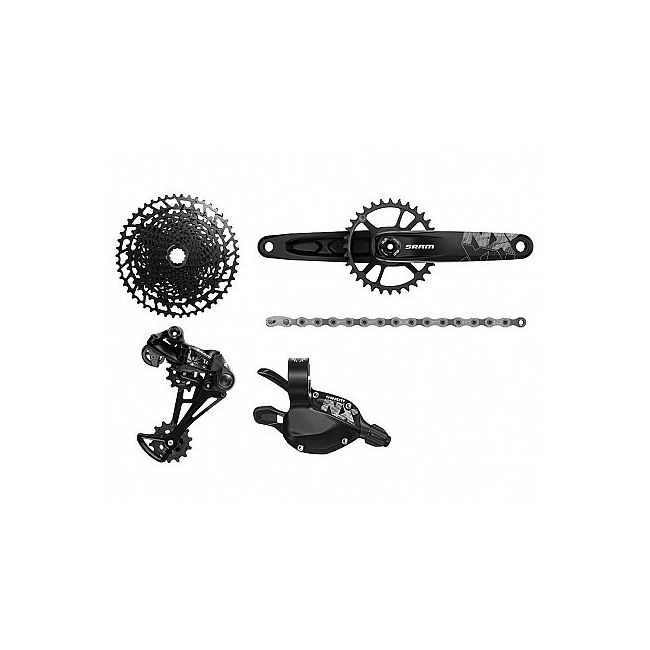 Groupset SRAM NX Eagle (32T) (DUB) (175mm), Culoare: Black