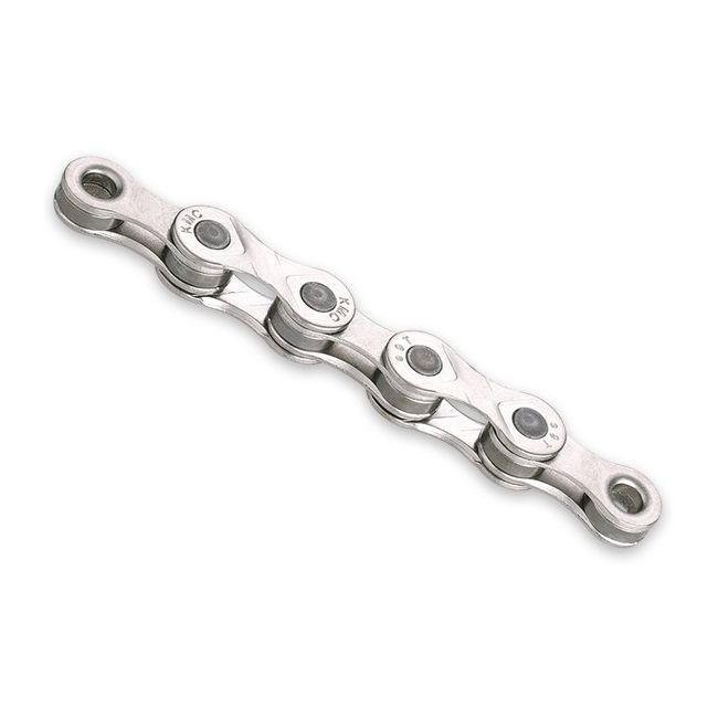 Lant KMC E9 Silver 9 viteze, 122 zale, Ebike, Argintiu