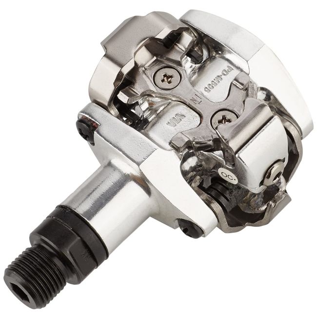 Shimano - pedale bicicleta MTB PD-M505-L SPD pedals, fara catadioptrii - argintiu