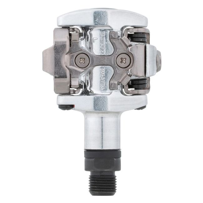 Shimano - pedale bicicleta MTB PD-M505-L SPD pedals, fara catadioptrii - argintiu