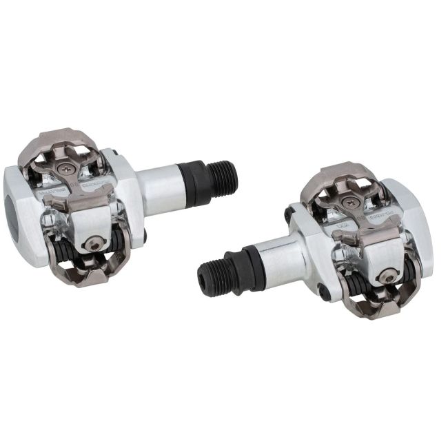 Shimano - pedale bicicleta MTB PD-M505-L SPD pedals, fara catadioptrii - argintiu