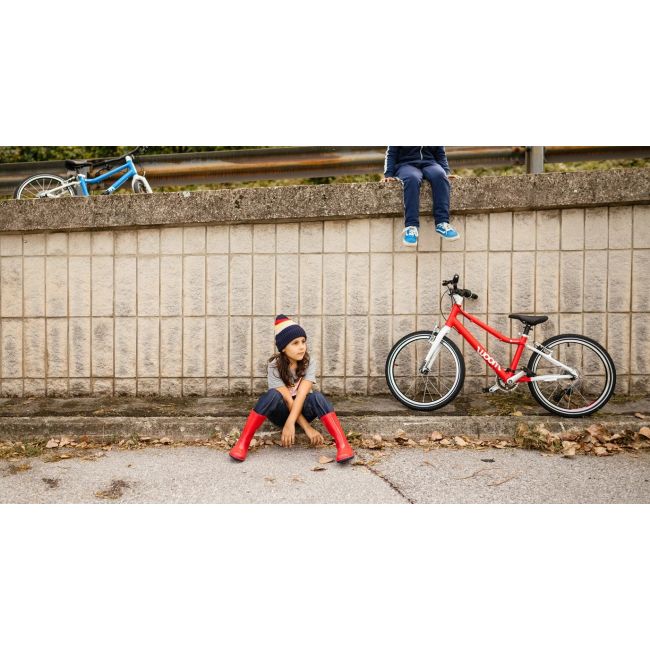 Woom - bicicleta copii 20" Woom 4, varsta recomandata 6-8 ani (115-130cm) - 7,7 kg - rosu alb