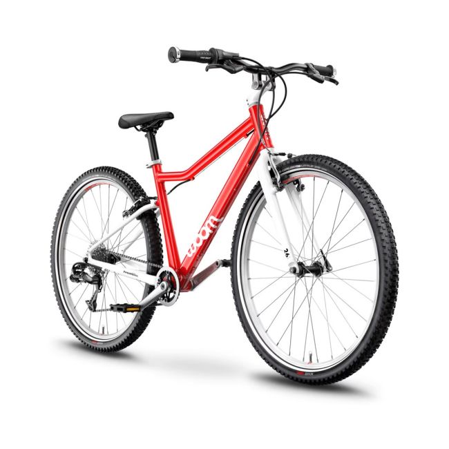 Woom - bicicleta copii 26" Woom 6, varsta recomandata 10-14 ani (140-165cm) - 9,5 kg - rosu alb
