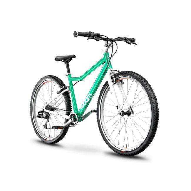 Woom - bicicleta copii 26" Woom 6, varsta recomandata 10-14 ani (140-165cm) - 9,5 kg - verde alb