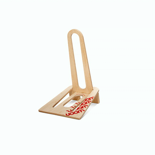 Woom - suport bicicleta pe podea tip Rastel lemn pentru biciclete Woom 1,2,3 - maro deschis lemn