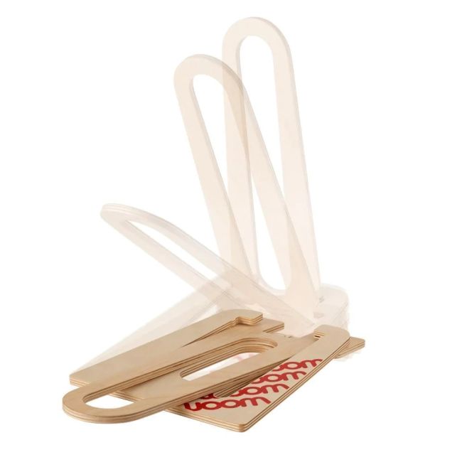 Woom - suport bicicleta pe podea tip Rastel lemn pentru biciclete Woom 1,2,3 - maro deschis lemn