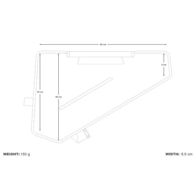 Apidura - Recipient apa pentru Bicicleta Frame Pack Hydration Bladder 3 litri - transparent