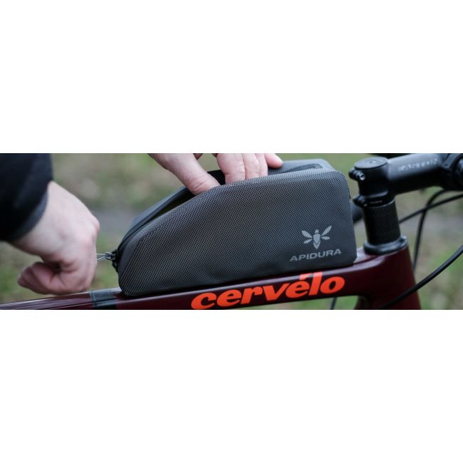 Apidura - geanta compacta cadru bicicleta Expedition Bolt On Top Tube Pack, 1Litru - gri  negru