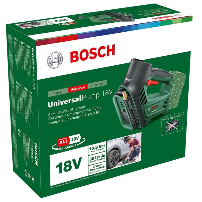 Bosch - pompa electrica universala pentru bicicleta, alimentare cu baterie, Cordless Pneumatic Pump 18V + Starter-Set 18V