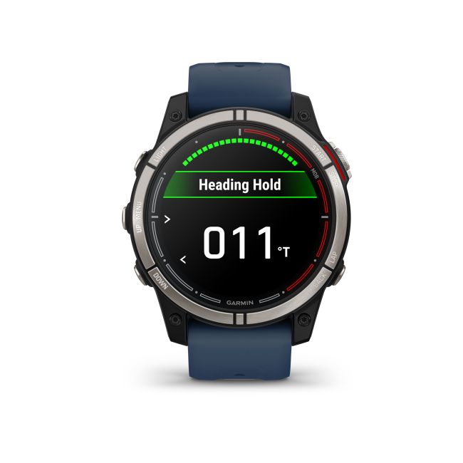 Garmin - quatix 7 Sapphire AMOLED Titanium - ceas inteligent premium cu GPS cu functii avansate pentru sport si navigatie