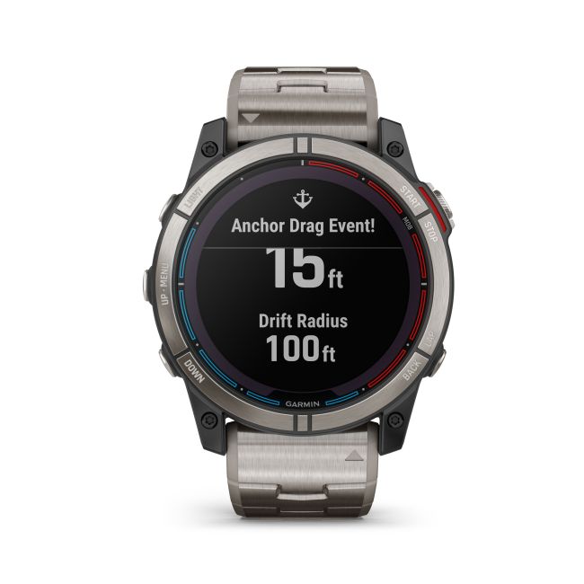 Garmin - quatix 7x Solar Titanium - ceas inteligent premium cu GPS