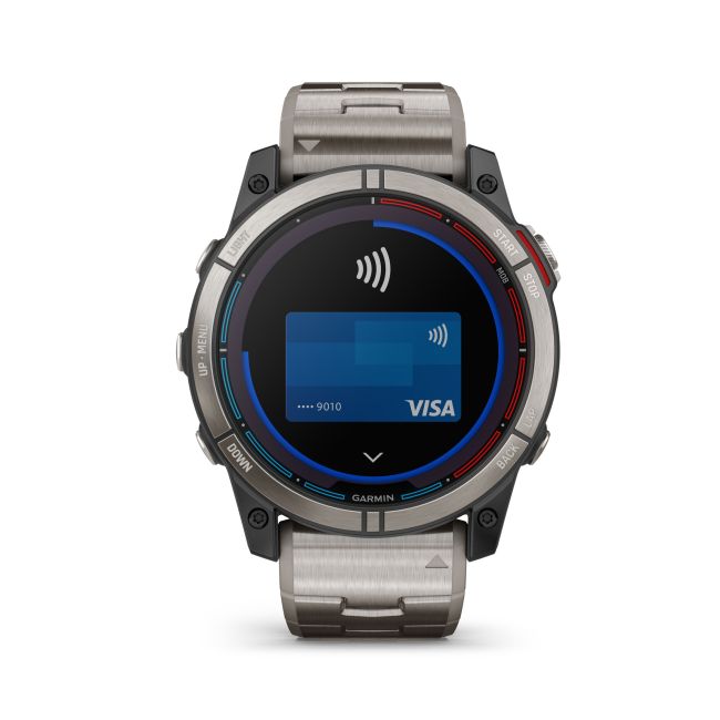Garmin - quatix 7x Solar Titanium - ceas inteligent premium cu GPS