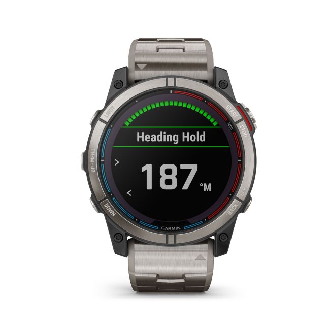 Garmin - quatix 7x Solar Titanium - ceas inteligent premium cu GPS